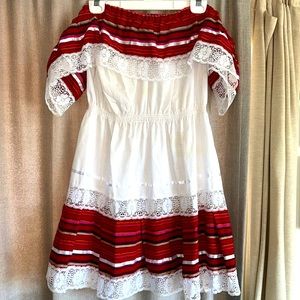 Sleeve-less tunic, traditional & authentic Mexican dress from Mexico